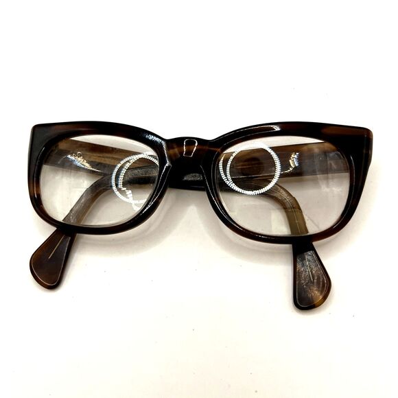 UOC Eyeglasses 150 Vintage Designer Frames Only  Brown 50-22-150 - Picture 2 of 6